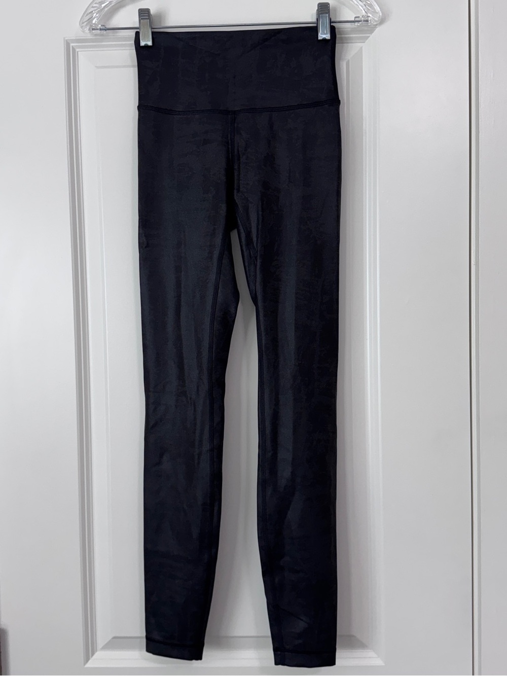 Lululemon 2 Wunder Train High-Rise Tight 28” Matte Foil Black Leggings